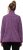 Ulla Popken Heather Knit Fleece Jacket Dark Purple - Hettegensere og collegegensere - Myke gensere, hettegensere og strikk