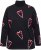 Ulla Popken Candy Cane Graphic Sweatshirt Black - Hettegensere og collegegensere - 