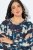Ulla Popken Horse Print Long Sleeve Sweatshirt Navy - Hettegensere og collegegensere - Myke gensere, hettegensere og strikk