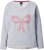Ulla Popken Bow City Lettering Sweatshirt Light Grey Melange - Hettegensere og collegegensere - 