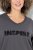 Ulla Popken Inspire Lettering V-Neck Sweatshirt Graphite Grey - Hettegensere og collegegensere - Myke gensere, hettegensere og strikk