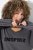 Ulla Popken Inspire Lettering V-Neck Sweatshirt Graphite Grey - Hettegensere og collegegensere - Myke gensere, hettegensere og strikk