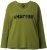 Ulla Popken Inspire Lettering V-Neck Sweatshirt Blooming Bay - Hettegensere og collegegensere - 