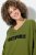 Ulla Popken Inspire Lettering V-Neck Sweatshirt Blooming Bay - Hettegensere og collegegensere - Myke gensere, hettegensere og strikk