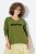Ulla Popken Inspire Lettering V-Neck Sweatshirt Blooming Bay - Hettegensere og collegegensere - Myke gensere, hettegensere og strikk