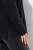 Ulla Popken Chain Fringe Smooth Fleece Sweatshirt Black - Hettegensere og collegegensere - Myke gensere, hettegensere og strikk