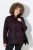 Ulla Popken Leopard Print Scarf Sweater Dark Wine Red - Hettegensere og collegegensere - Myke gensere, hettegensere og strikk