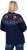 Ulla Popken Norwegian Style Christmas Sweater Blue - Hettegensere og collegegensere - Myke gensere, hettegensere og strikk
