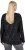 Ulla Popken Metallic Print Extra Soft Christmas Sweatshirt Black - Hettegensere og collegegensere - 