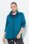 Ulla Popken Quick Drying Athletic Jacket Dark Petrol - Hettegensere og collegegensere - Myke gensere, hettegensere og strikk