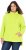Ulla Popken Embossed Letter Sweatshirt Lime - Hettegensere og collegegensere - 