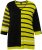 Ulla Popken Mixed Stripe 3/4 Sleeve Colorblock Sweater Apple Green - Hettegensere og collegegensere - Myke gensere, hettegensere og strikk