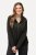 Ulla Popken Textured Metallic Knit Sweatshirt With Hood Graphite Grey - Hettegensere og collegegensere - Myke gensere, hettegensere og strikk
