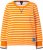 Ulla Popken Striped Drawstring Hem Sweatshirt Orange - Hettegensere og collegegensere - Myke gensere, hettegensere og strikk