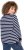 Ulla Popken Striped Drawstring Hem Sweatshirt Navy - Hettegensere og collegegensere - Myke gensere, hettegensere og strikk