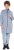Ulla Popken Longline Knit Fleece Jacket Sky Blue - Hettegensere og collegegensere - Myke gensere, hettegensere og strikk