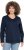 Ulla Popken Stripe Panel Long Sleeve V-Neck Sweatshirt Navy - Hettegensere og collegegensere - 