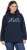 Ulla Popken HELLO Classic Fit Stand-Up Collar Sweatshirt Navy - Hettegensere og collegegensere - 