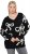 Ulla Popken Glitter Bow Sweater Black - Hettegensere og collegegensere - 