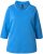 Ulla Popken Classic Fit with Side Slits 3/4 Sleeve Sweatshirt Royal Blue - Hettegensere og collegegensere - Myke gensere, hettegensere og strikk