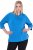 Ulla Popken Classic Fit with Side Slits 3/4 Sleeve Sweatshirt Royal Blue - Hettegensere og collegegensere - Myke gensere, hettegensere og strikk