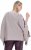 Ulla Popken Brushstroke Knit Poncho Beige - Hettegensere og collegegensere - Myke gensere, hettegensere og strikk