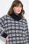 Ulla Popken Eco Cotton Geometric Snowflake Sweater Navy - Hettegensere og collegegensere - Myke gensere, hettegensere og strikk