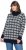 Ulla Popken Eco Cotton Geometric Snowflake Sweater Navy - Hettegensere og collegegensere - Myke gensere, hettegensere og strikk