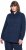 Ulla Popken Eco Cotton Stripe Textured Sweatshirt Navy - Hettegensere og collegegensere - 