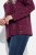 Ulla Popken Metallic Print Extra Soft Christmas Sweatshirt Dark Wine Red - Hettegensere og collegegensere - Myke gensere, hettegensere og strikk