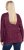 Ulla Popken Metallic Print Extra Soft Christmas Sweatshirt Dark Wine Red - Hettegensere og collegegensere - Myke gensere, hettegensere og strikk