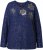Ulla Popken Metallic Print Extra Soft Christmas Sweatshirt Ink Blue - Hettegensere og collegegensere - 