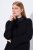 Ulla Popken Flared Sleeve Turtleneck Sweater Black - Hettegensere og collegegensere - Myke gensere, hettegensere og strikk