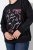 Ulla Popken Sparkling Sequin Bows Christmas Sweatshirt Black - Hettegensere og collegegensere - Myke gensere, hettegensere og strikk