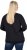 Ulla Popken Sparkling Sequin Bows Christmas Sweatshirt Black - Hettegensere og collegegensere - Myke gensere, hettegensere og strikk