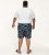 D555 Cleethorpes Hawaii Printed Swimshorts Navy - Badeshorts - Badeshorts Store Størrelser