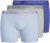 Jack & Jones Norrebro Solid Trunks 3-Pack Blue - Boxershorts - Boksershorts for menn i store størrelser