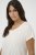 Kaffe Curve Jena V-hals T-skjorte Chalk - T-skjorter - 