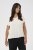 Kaffe Curve Jena V-hals T-skjorte Chalk - T-skjorter - 