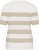 Kaffe Curve Lizzy Striped Pullover Chalk/Feather Grey Bold Stripe - T-skjorter - 
