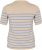 Kaffe Curve Lizzy Stripet genser Beige/Blå - Trykket T-skjorter for dame - 