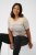 Kaffe Curve Lizzy Stripet genser Beige/Blå - Trykket T-skjorter for dame - 