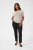 Kaffe Curve Lizzy Stripet genser Beige/Blå - Trykket T-skjorter for dame - 