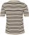 Kaffe Curve Lizzy Stripet genser Beige/Svart stripete - Trykket T-skjorter for dame - 