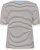 Kaffe Curve Lizzy Knit T-Shirt Chalk/Midnight Fine Stripe - T-skjorter - 