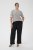 Kaffe Curve Lizzy Knit T-Shirt Chalk/Midnight Fine Stripe - T-skjorter - 