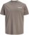 Jack & Jones Oscar T-Shirt Grey - T-skjorter med trykk i store størrelser - T-skjorter med trykk i store størrelser