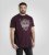 D555 Grimsby Rock n' Roll Skull Printed T-Shirt Burgundy - T-skjorter med trykk i store størrelser - T-skjorter med trykk i store størrelser