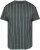 North Latitude 61319 Stripete T-Skjorte Mørkgrønn - T-skjorter - Store T-skjorter - 2XL-14XL