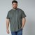 North Latitude 61319 Stripete T-Skjorte Mørkgrønn - T-skjorter - Store T-skjorter - 2XL-14XL